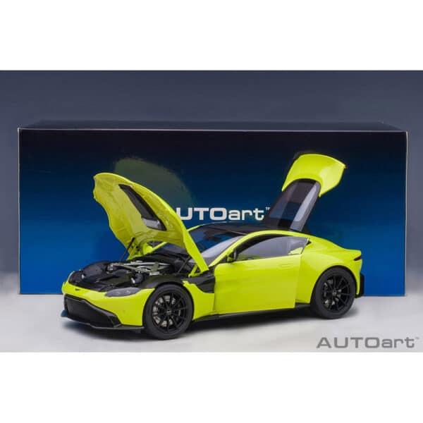 autoart - 1:18 aston martin vantage 2019 (lime essence)