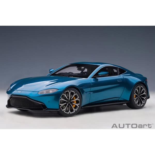 autoart - 1:18 aston martin vantage 2019 (ming blue)