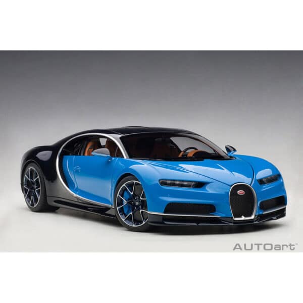 autoart - 1:18 bugatti chiron (french racing blue/atlantic blue)