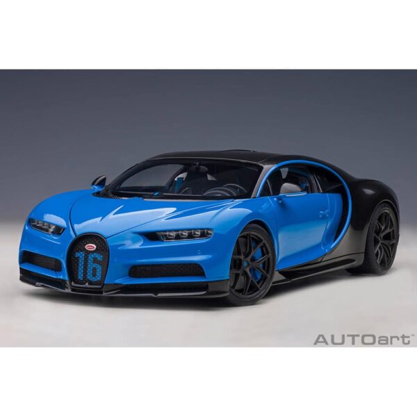 AUTOart - 1:18 Bugatti Chiron Sport (French Racing Blue/Carbon) 37 autoart - 1:18 bugatti chiron sport (french racing blue/carbon)