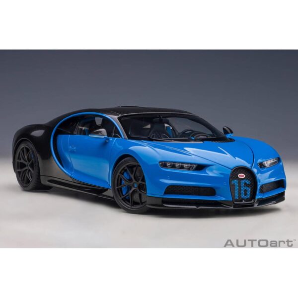 AUTOart - 1:18 Bugatti Chiron Sport (French Racing Blue/Carbon) 38 autoart - 1:18 bugatti chiron sport (french racing blue/carbon)