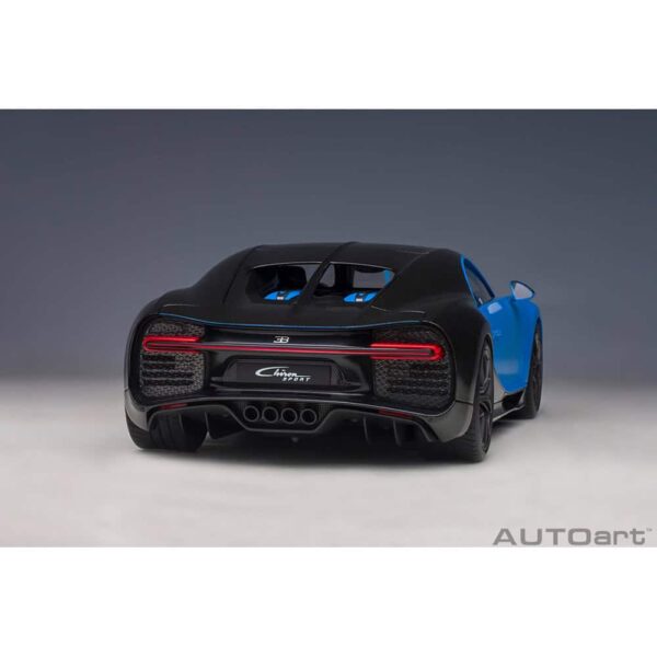 AUTOart - 1:18 Bugatti Chiron Sport (French Racing Blue/Carbon) 40 autoart - 1:18 bugatti chiron sport (french racing blue/carbon)