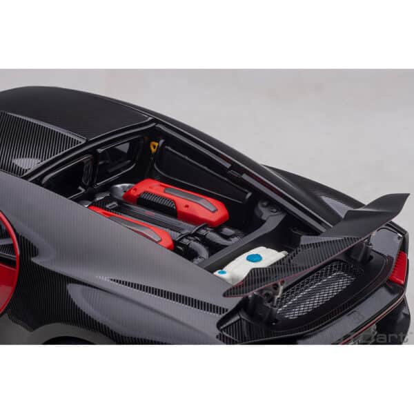 autoart - 1:18 bugatti chiron sport (italian red/carbon)