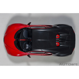 autoart - 1:18 bugatti chiron sport (italian red/carbon)