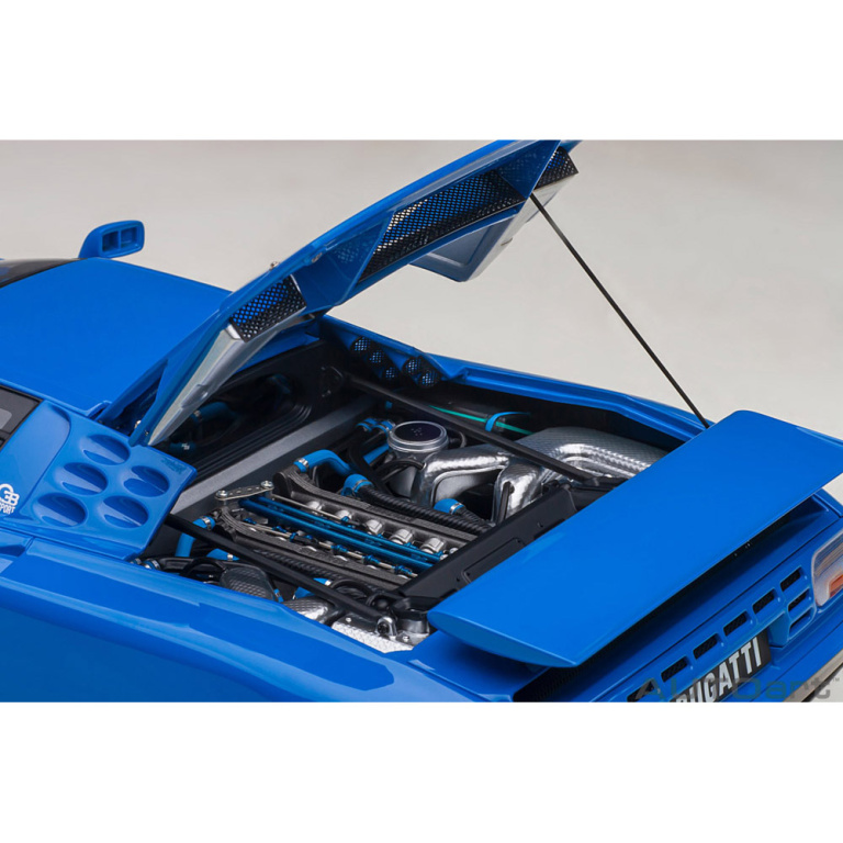 autoart - 1:18 bugatti eb110 ss (french racing blue)