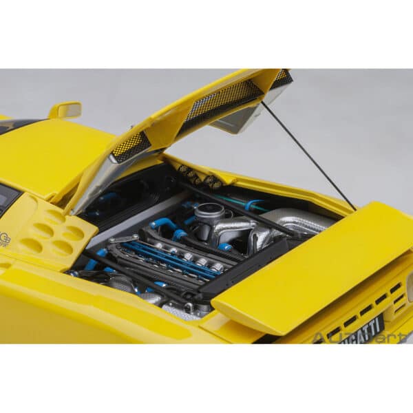 autoart - 1:18 bugatti eb110 ss (giallo bugatti)