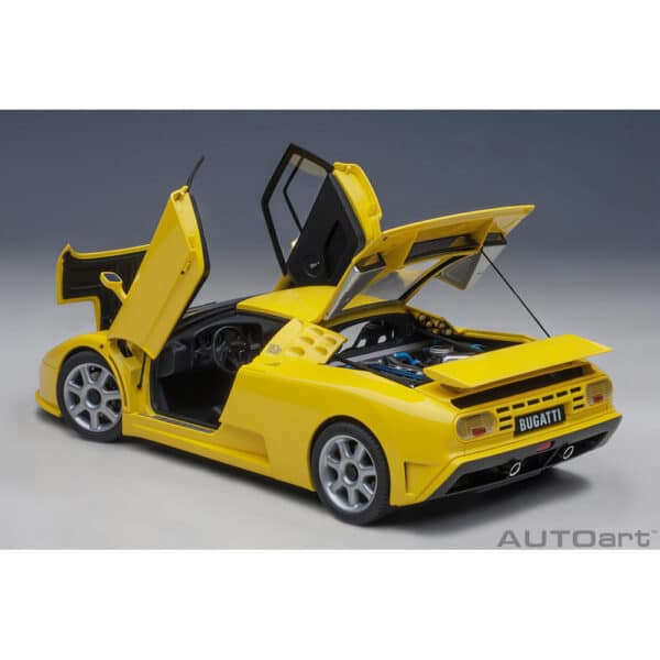 autoart - 1:18 bugatti eb110 ss (giallo bugatti)