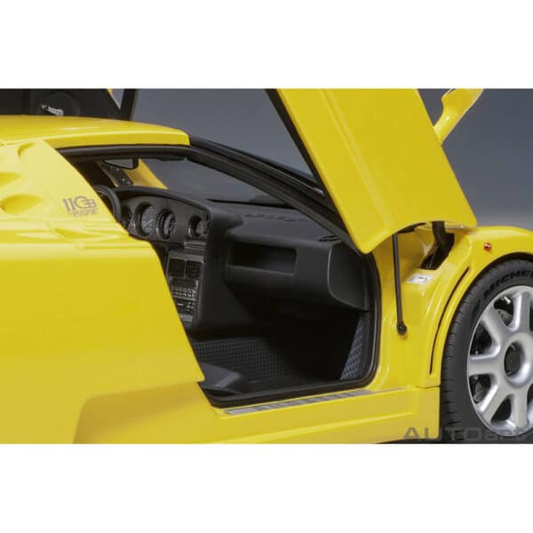 autoart - 1:18 bugatti eb110 ss (giallo bugatti)