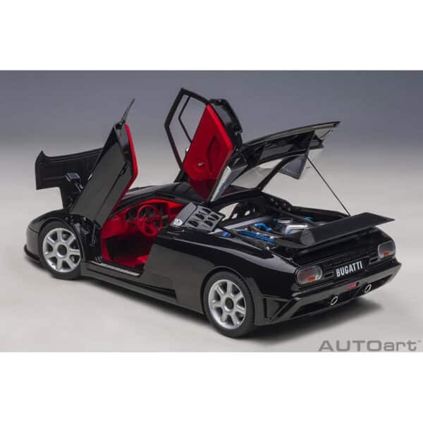 autoart - 1:18 bugatti eb110 ss (nero vernice)