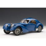AUTOart - 1:18 Bugatti Type 57S Atlantic (Blue with Silver metal wire spoke wheels)