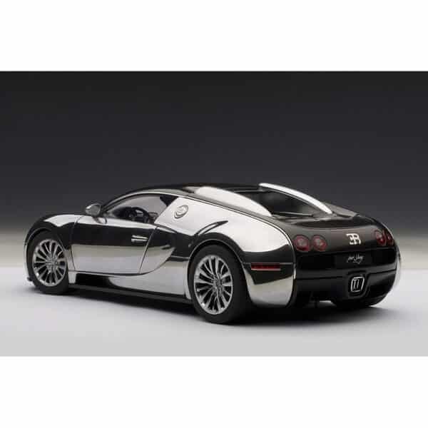 autoart - 1:18 bugatti veyron pur sang (polished aluminium/carbon)