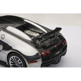 autoart - 1:18 bugatti veyron pur sang (polished aluminium/carbon)
