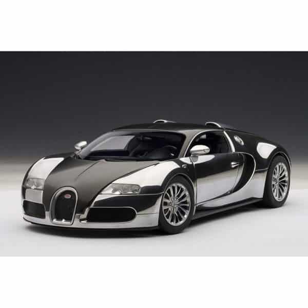 autoart - 1:18 bugatti veyron pur sang (polished aluminium/carbon)