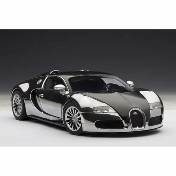 autoart - 1:18 bugatti veyron pur sang (polished aluminium/carbon)