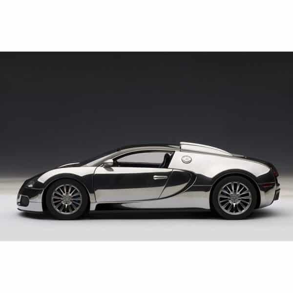 autoart - 1:18 bugatti veyron pur sang (polished aluminium/carbon)