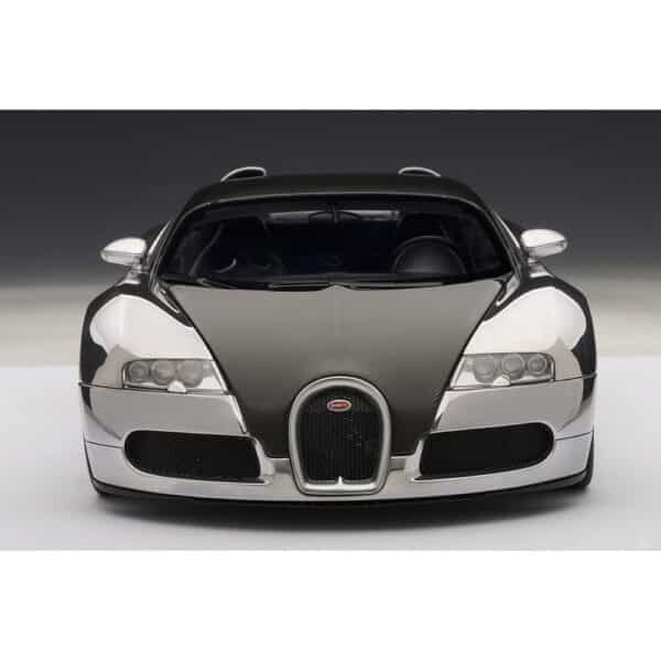 autoart - 1:18 bugatti veyron pur sang (polished aluminium/carbon)