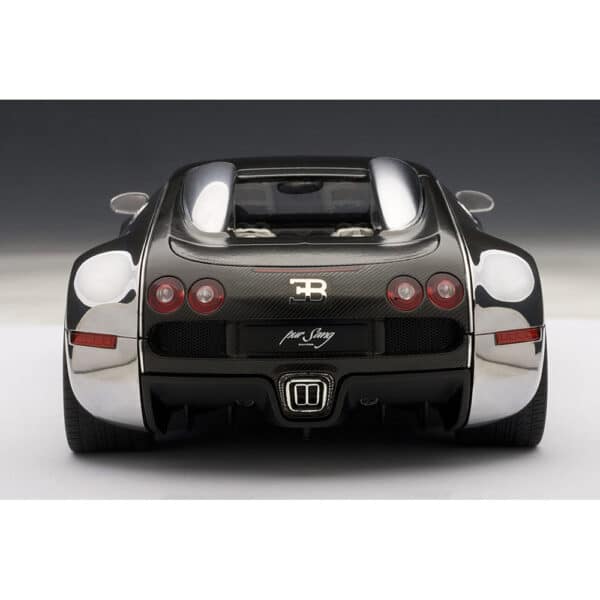 autoart - 1:18 bugatti veyron pur sang (polished aluminium/carbon)
