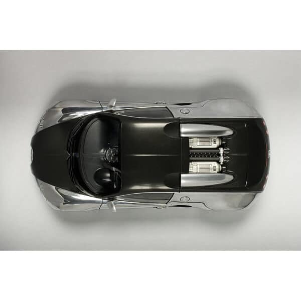 autoart - 1:18 bugatti veyron pur sang (polished aluminium/carbon)