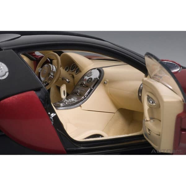 autoart - 1:18 bugatti veyron (red/black) #001