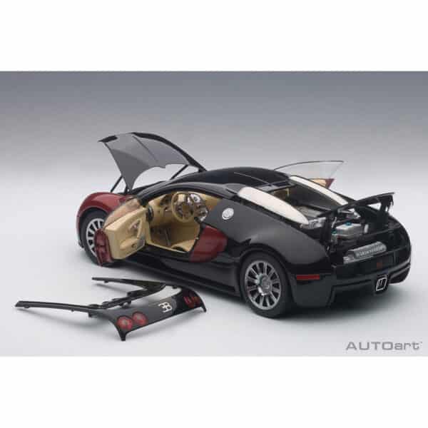 autoart - 1:18 bugatti veyron (red/black) #001