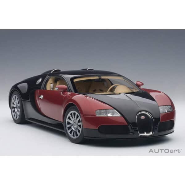 autoart - 1:18 bugatti veyron (red/black) #001