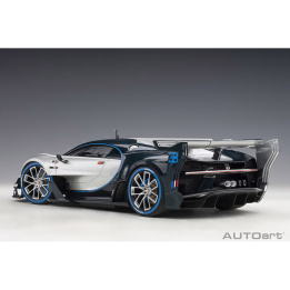 autoart - 1:18 bugatti vision gt (argent silver/blue carbon)