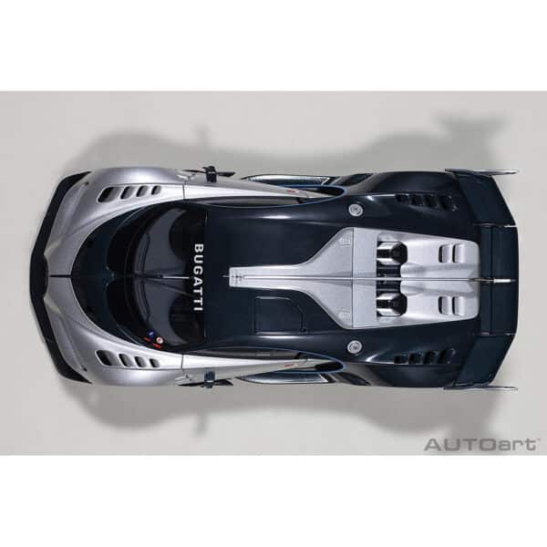 autoart - 1:18 bugatti vision gt (argent silver/blue carbon)