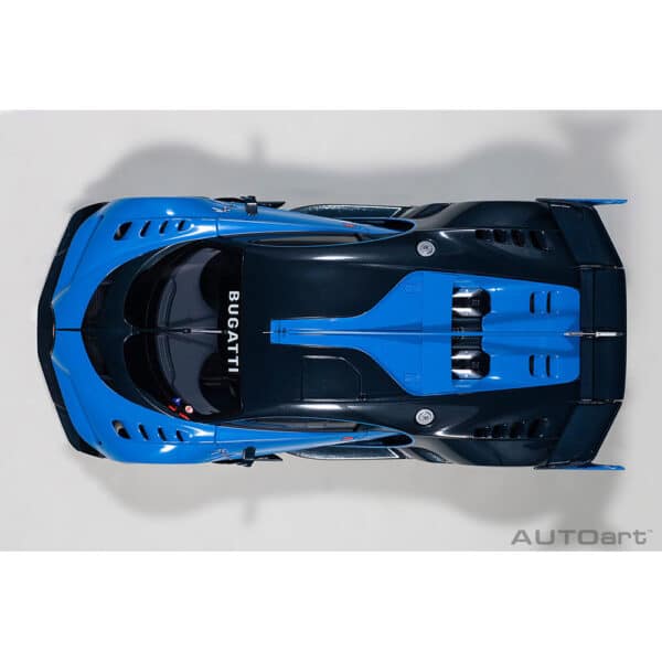 autoart - 1:18 bugatti vision gt (bugatti light blue racing/blue carbon)