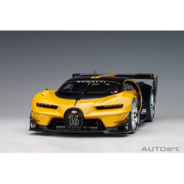 autoart - 1:18 bugatti vision gt (giallo midas/black carbon)
