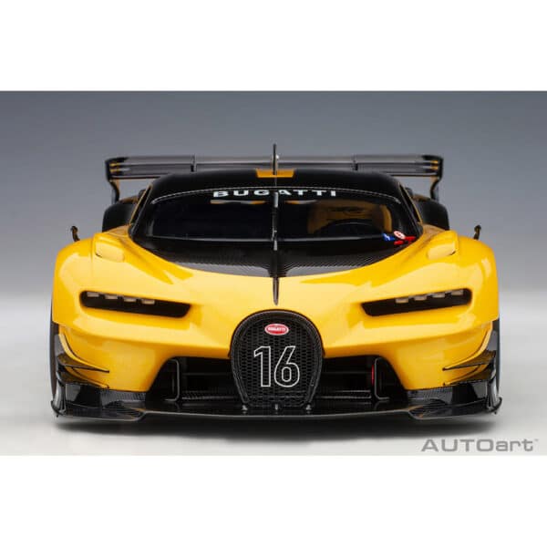 autoart - 1:18 bugatti vision gt (giallo midas/black carbon)