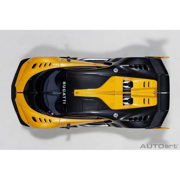 autoart - 1:18 bugatti vision gt (giallo midas/black carbon)