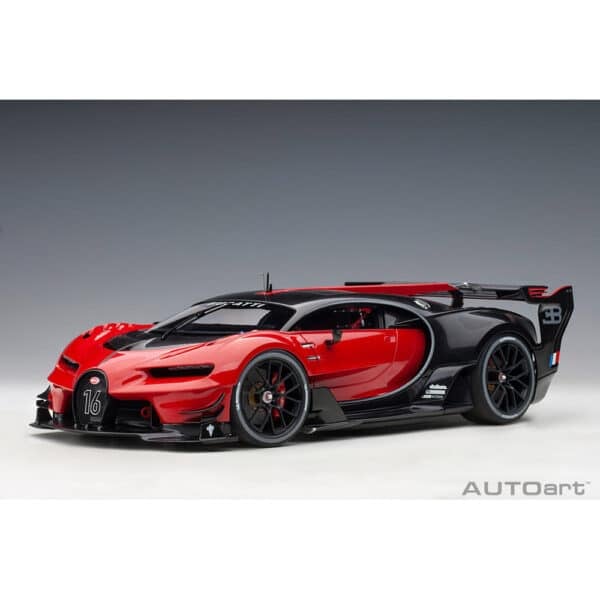 autoart - 1:18 bugatti vision gt (italian red/black carbon)