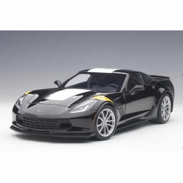 autoart - 1:18 chevrolet corvette c7 grand sport (black)