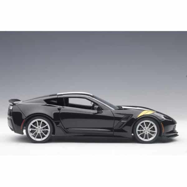 autoart - 1:18 chevrolet corvette c7 grand sport (black)