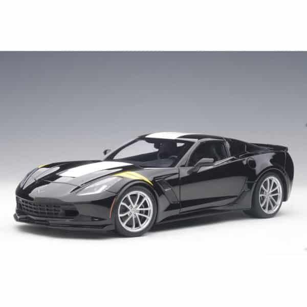 autoart - 1:18 chevrolet corvette c7 grand sport (black)