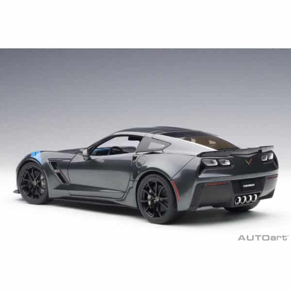 autoart - 1:18 chevrolet corvette c7 grand sport (watkins glen grey metallic)