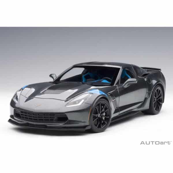 autoart - 1:18 chevrolet corvette c7 grand sport (watkins glen grey metallic)