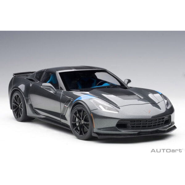 autoart - 1:18 chevrolet corvette c7 grand sport (watkins glen grey metallic)