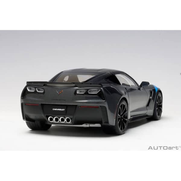 autoart - 1:18 chevrolet corvette c7 grand sport (watkins glen grey metallic)