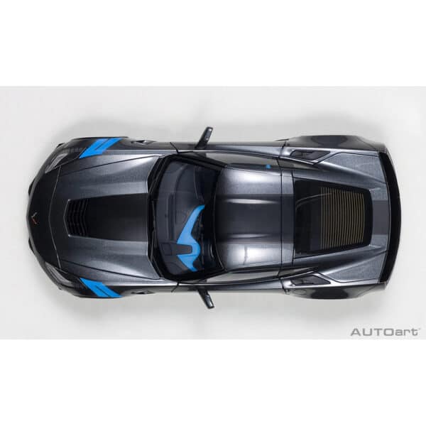 autoart - 1:18 chevrolet corvette c7 grand sport (watkins glen grey metallic)
