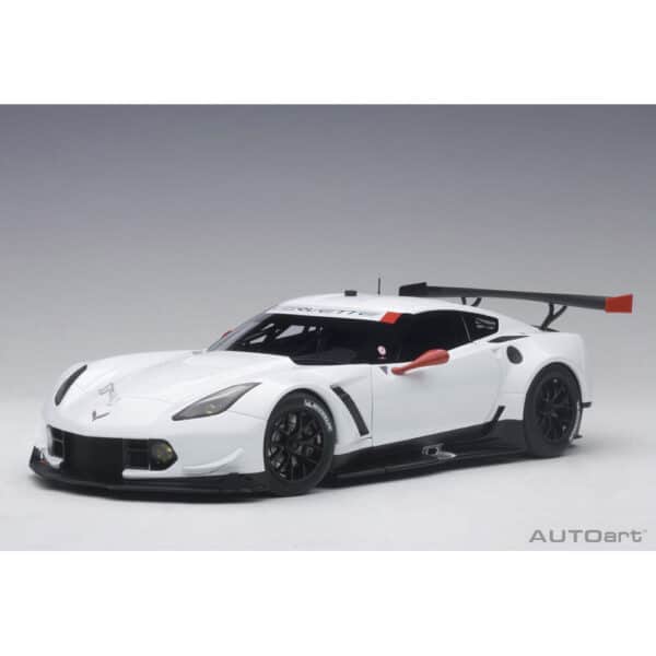 autoart - 1:18 chevrolet corvette c7.r plain body version (white)