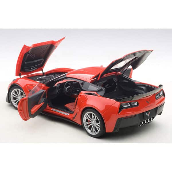 autoart - 1:18 chevrolet corvette c7 z06 (torch red)