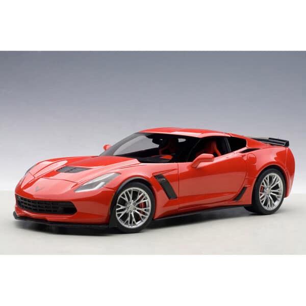 autoart - 1:18 chevrolet corvette c7 z06 (torch red)