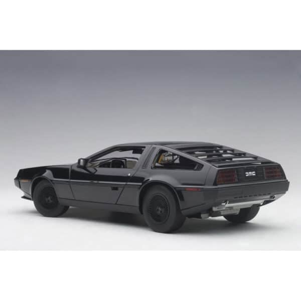 autoart - 1:18 delorean dmc-12 (black metallic)