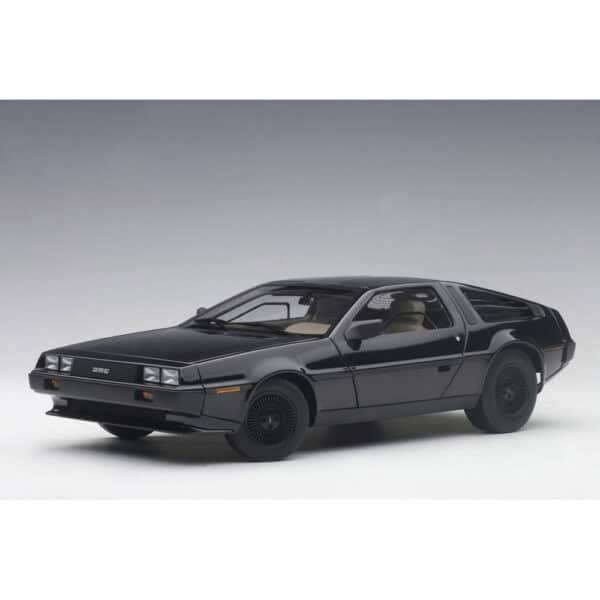 autoart - 1:18 delorean dmc-12 (black metallic)