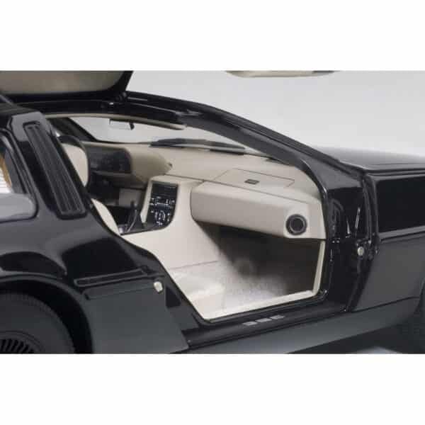 autoart - 1:18 delorean dmc-12 (black metallic)