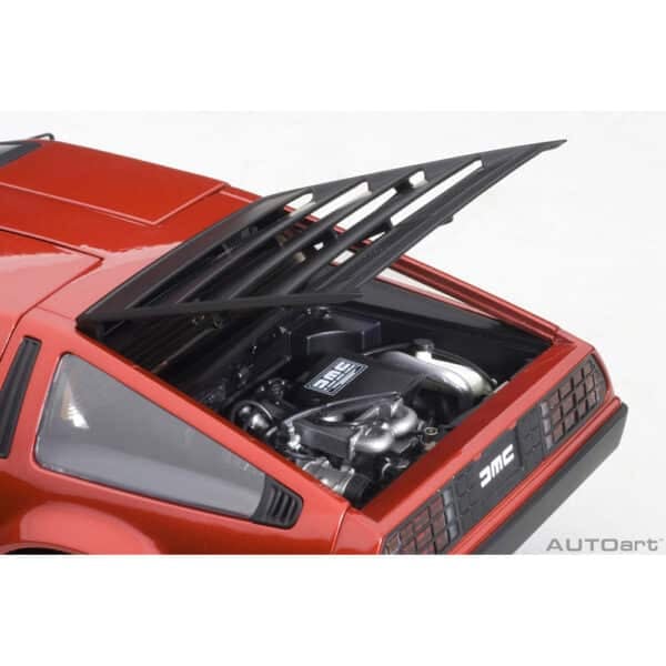 autoart - 1:18 delorean dmc-12 (red metallic)
