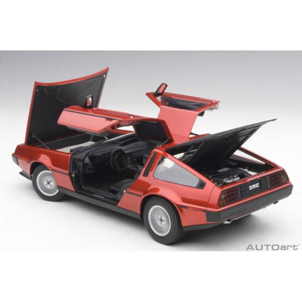 autoart - 1:18 delorean dmc-12 (red metallic)
