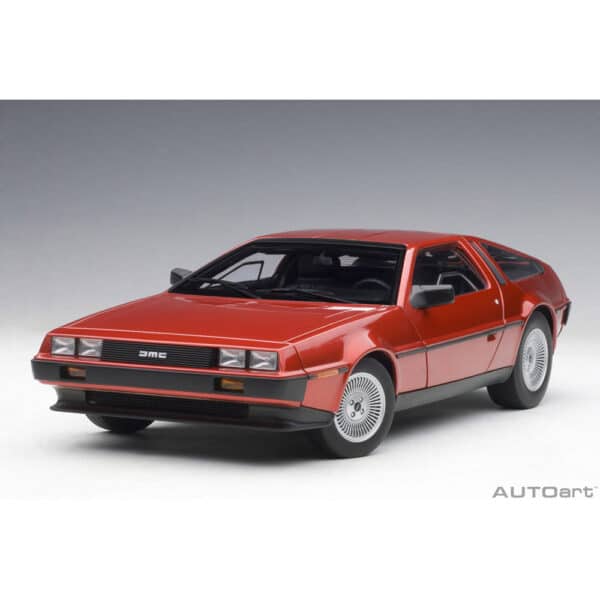 autoart - 1:18 delorean dmc-12 (red metallic)