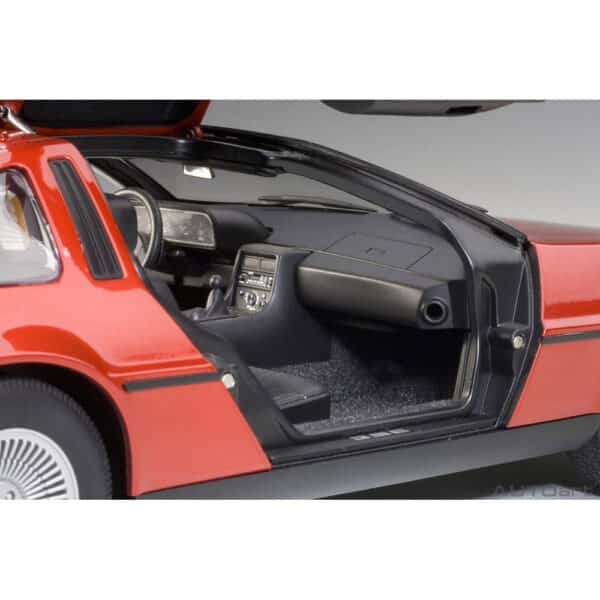 autoart - 1:18 delorean dmc-12 (red metallic)